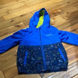 Eddie Bauer Kids' Blue and Navy Raincoat